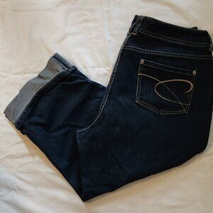 Chico Platinum capris sz 3.5 sz 18 denim EUC !!